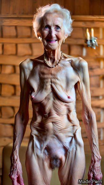 Nude looking at viewer curly hair standing babe hairy tall AI porn - made.porn on pornintellect.com