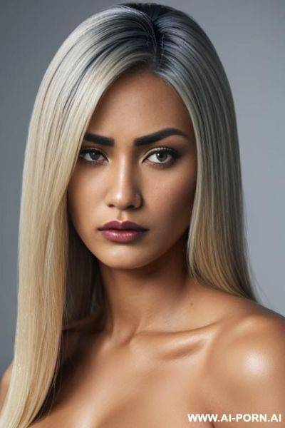 (mature depiction) closeup, tanned skin colour, flowing hairdo, gently aroused, - ai-porn.ai on pornintellect.com
