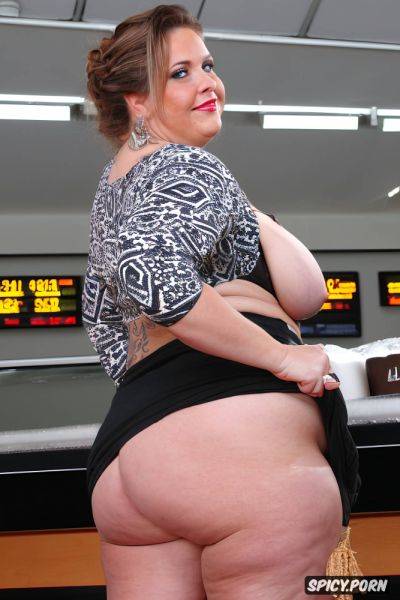 Big veiny tits, realistic anatomy, airport terminal, thick thighs - spicy.porn on pornintellect.com