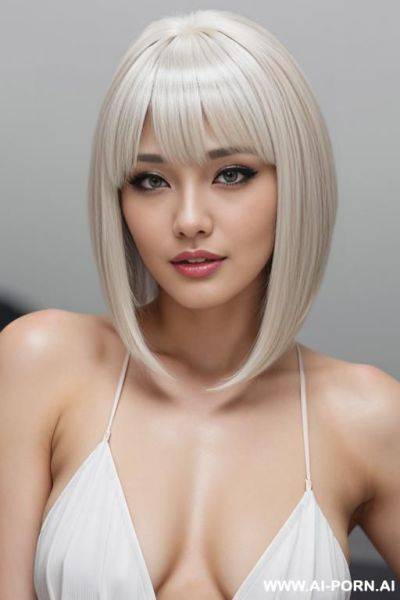 (mature depiction) closeup, hentai, gay, flowing hairdo, white hair with blonde highlights, wild noncon, domina, - ai-porn.ai on pornintellect.com