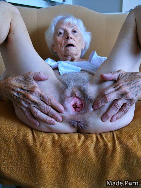 Spreading legs white hair house garden long hair babe vintage 90 AI porn - made.porn on pornintellect.com