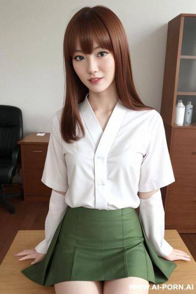 Woman in a skirt and japanese uniform - ai-porn.ai - Japan on pornintellect.com