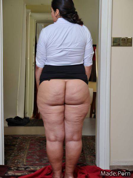 Thick standing real eyebrow mid-length hair huge boobs back view dark AI porn - made.porn on pornintellect.com