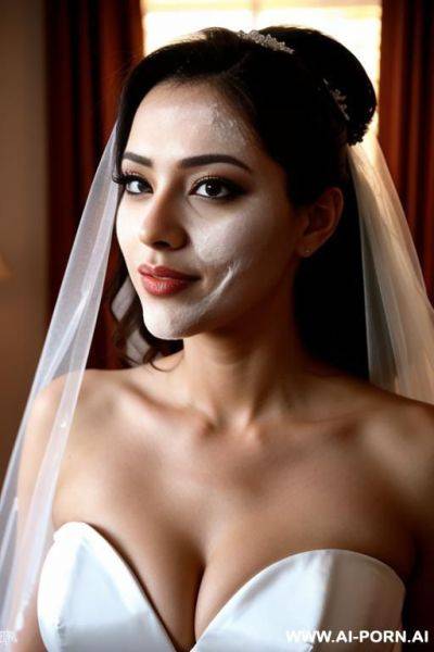 Bride with cum on her face - ai-porn.ai on pornintellect.com