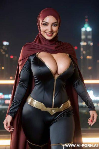 Hijab russian superwoman flashing boobs - ai-porn.ai - Russia on pornintellect.com