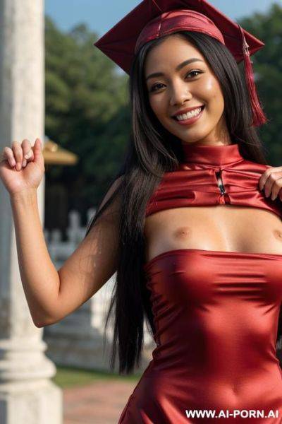 (highest quality) medium closeup, entering her tanned body, long hair, เด็กใหม่, chicha amatyakul, (topless), - ai-porn.ai on pornintellect.com