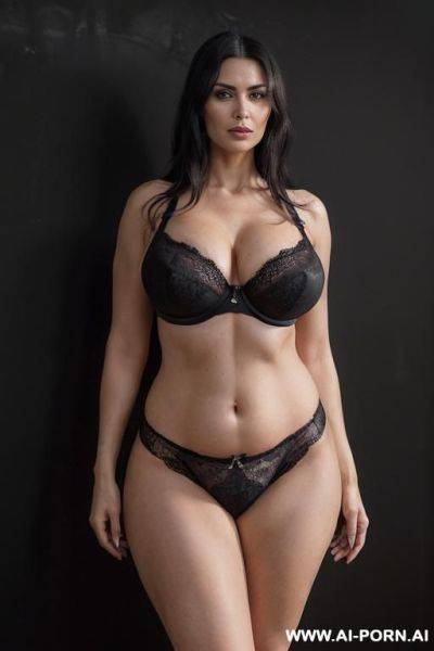 ((sexy, hot, attractive milf, turkish woman)) ((realistic milf, mature woman, gothic woman)) ((sexy standing position, direct eye contact, indifferent look, black long straight hair)) (wide hips, massive - ai-porn.ai - Turkey on pornintellect.com