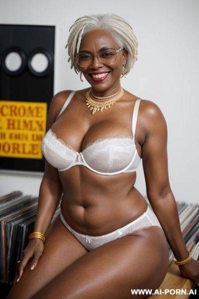 African woman posing - ai-porn.ai on pornintellect.com