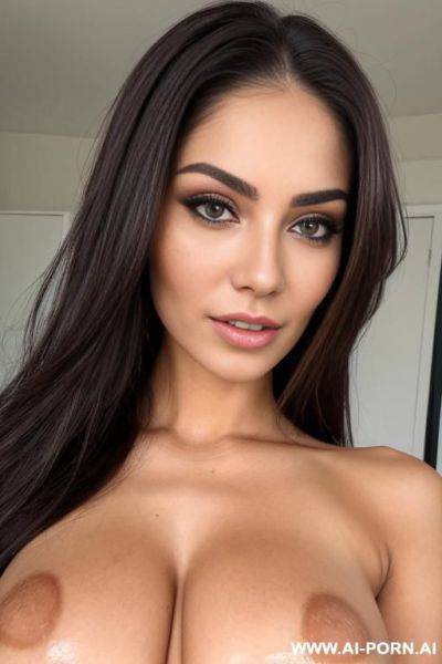 Perfect woman, perfect body, seductive, craving, detailed face, beautiful face, large tear drop breast, fit, irresistible, miss universe, (hairy pussy), (((happy pussy))), enticing - ai-porn.ai on pornintellect.com