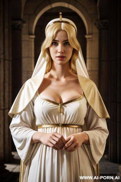 Blond ancient roman handmaid woman - ai-porn.ai on pornintellect.com