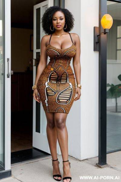 African american, tube dress - ai-porn.ai - Usa on pornintellect.com