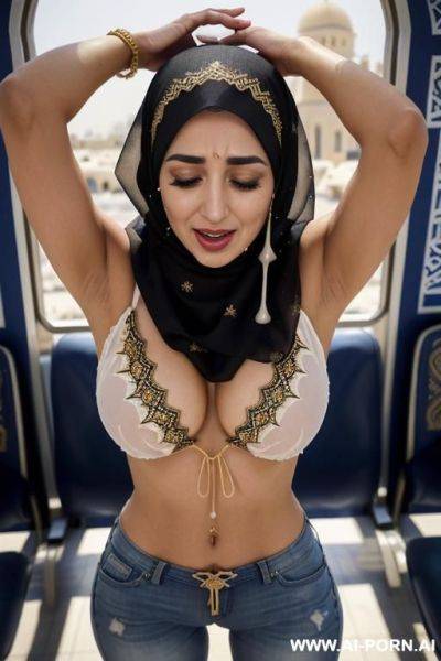 Hijab womans, blowjob, public - ai-porn.ai on pornintellect.com