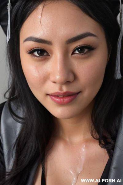 (highest quality) extreme closeup, entering her tanned face, long hair, aroused, เด็กใหม่, chicha amatyakul, she is loaded with cum, - ai-porn.ai on pornintellect.com