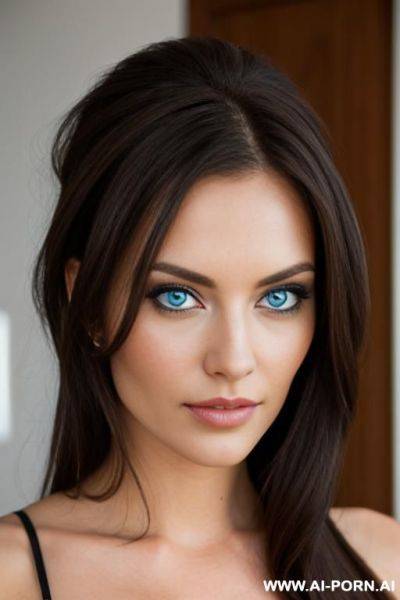 Beautiful, brunette, blue eyes - ai-porn.ai on pornintellect.com