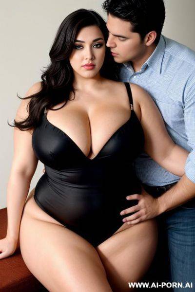 Very large, voluptuous woman with a er man, gystyle position - ai-porn.ai on pornintellect.com