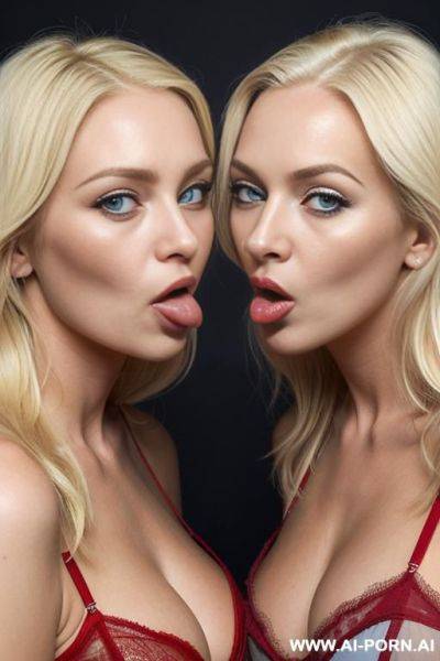 Kissing tongue each other - ai-porn.ai on pornintellect.com