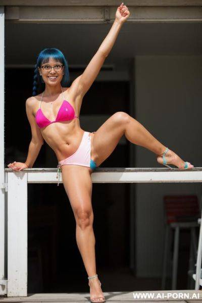 Full shot, alluring thighs, french brunette, long curly hairs, big blue open eyes, prom dress with white lingerie, outside, street, high heels, body, medium ass, slinky tube dress, hairy pussy, big pointing nipples - ai-porn.ai - France on pornintellect.com