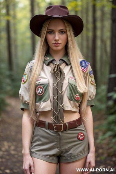 Extremely pretty face, pretty body, soft delicate features, big natural breasts, long blond hair, - ai-porn.ai on pornintellect.com