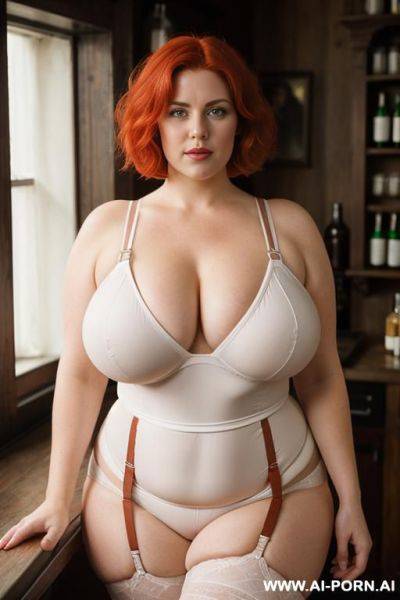 Redhead curvy milf, white, huge natural tits, hairy pussy - ai-porn.ai on pornintellect.com
