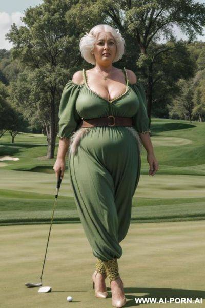 Nude mature woman with gigantic saggy boobs and wide hips - ai-porn.ai on pornintellect.com