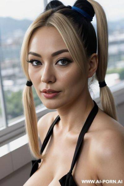 Japanese woman 1 fully naked, blonde with blue eyes natural tits - ai-porn.ai - Japan on pornintellect.com