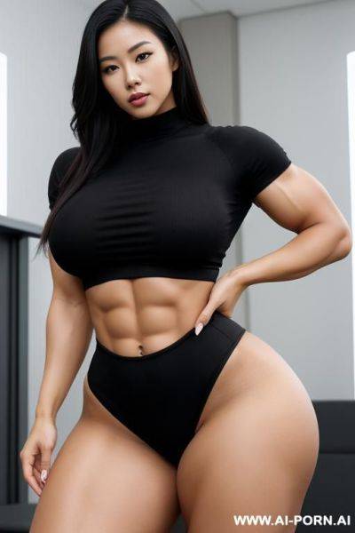 媚黑人妻, massive bulked up thighs - ai-porn.ai on pornintellect.com