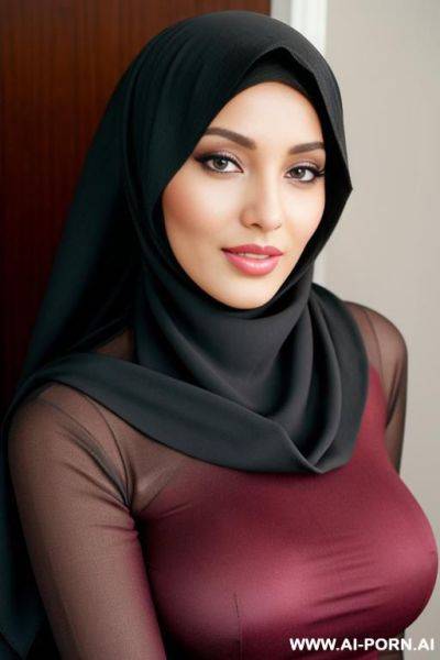 A womanage woman in a hijab - ai-porn.ai on pornintellect.com