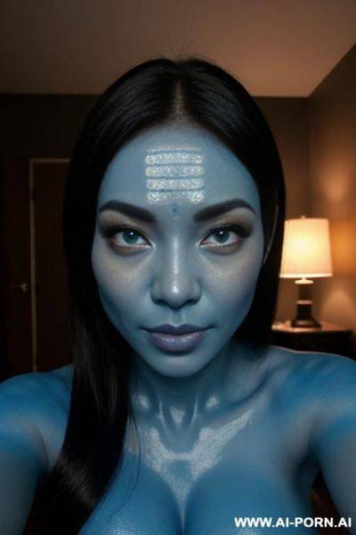 Blue skin glowing eyes, pov, missionari sex - ai-porn.ai on pornintellect.com