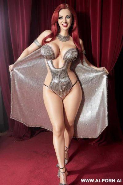 Cacked woman with huge tits and long straight hair, makeup, - ai-porn.ai on pornintellect.com