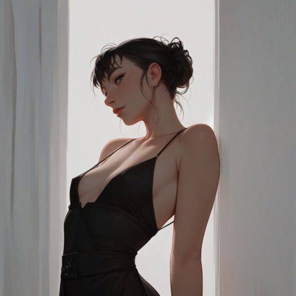 Black Nightgown - xgroovy.com on pornintellect.com