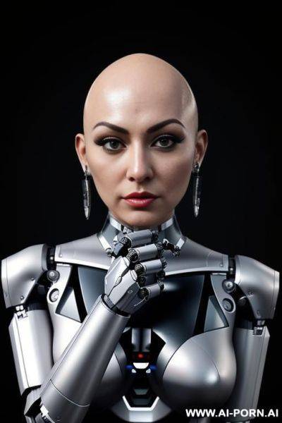Cyber woman robot limbs human torso - ai-porn.ai on pornintellect.com