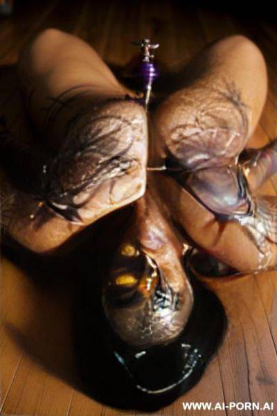 ((voodoo priestess)), (realistic body), (dominant face, ritual makeup), (voodoo tattoos), (completely naked, laying on floor, legs spread for sex), (voodoo scene), (pov, extreme closeup) - ai-porn.ai on pornintellect.com