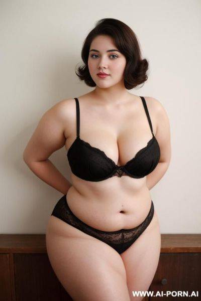 160s style. 160s. vintage. 166. cutie babe face. 18 years old. curvy chubby. - ai-porn.ai on pornintellect.com