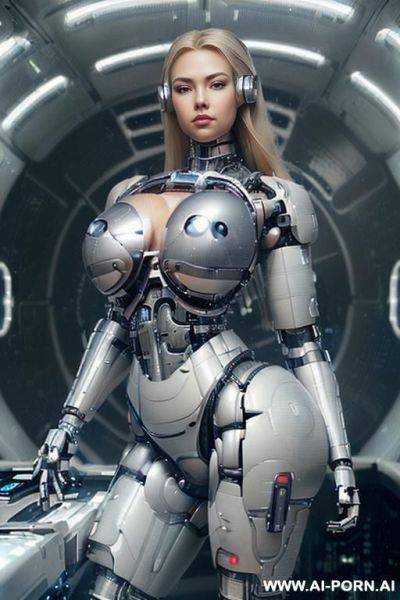 (((super realistic))) ((front view)) (((beautiful cyborg woman))) (((super cyborg woman))) ((chinese)) ((blonde)) ((long hair)) (((perfectly beautiful face, sexy plump lips))) (((huge expressive sexy eyes))) - ai-porn.ai - China on pornintellect.com