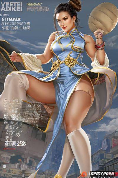 Beefy thighs, voluptuous, double white hair buns, brown hair - spicy.porn - Japan - China on pornintellect.com