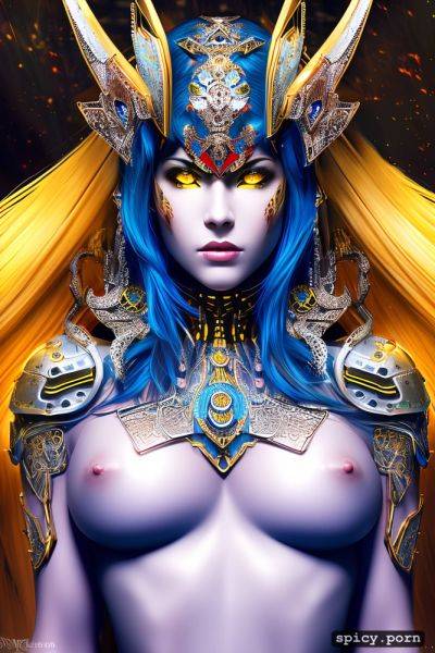 Strong warrior robot, vibrant, intricate, precise lineart, female - spicy.porn on pornintellect.com