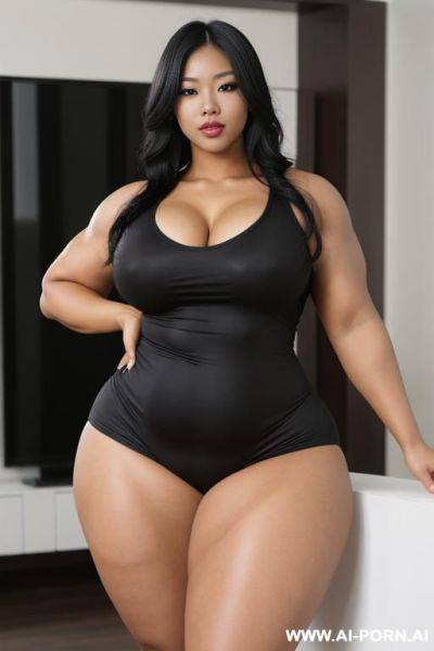 媚黑人妻, massive huge fat big obese bulked up thighs - ai-porn.ai on pornintellect.com