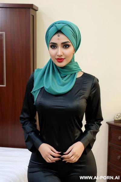 Curved hips, pakistani, headscarf - ai-porn.ai - Pakistan on pornintellect.com