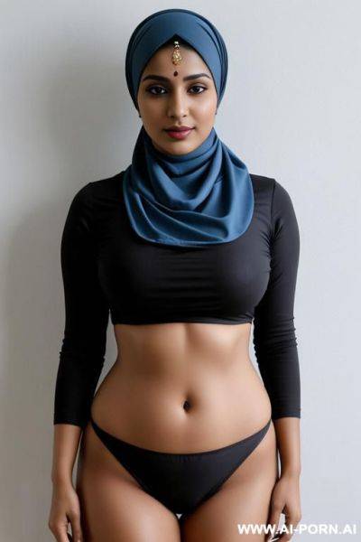 Indian, curved hips, headscarf - ai-porn.ai - India on pornintellect.com