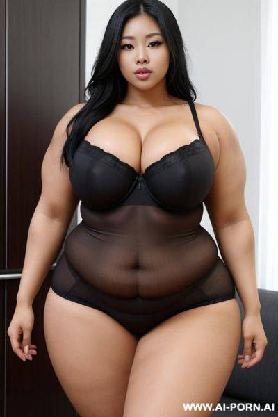 媚黑人妻, massive huge fat big obese bulked up thighs, tight underwear - ai-porn.ai on pornintellect.com
