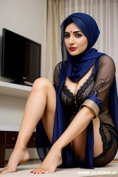 Pakistani, headscarf, head to knee shot - ai-porn.ai - Pakistan on pornintellect.com