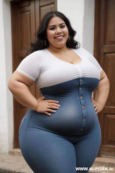 Mexican, pear shaped, supermodel, very fat and round, tight shirt - ai-porn.ai - Mexico on pornintellect.com