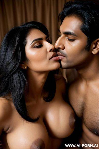 Kissing indian woman nipples by indian man - ai-porn.ai - India on pornintellect.com
