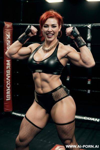 Huge massive gigantic obese bulked up thighs, thick thighs - ai-porn.ai on pornintellect.com