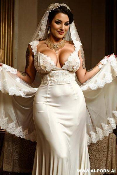 Short pixie british blond playmate, perfect busty, smiling, show realistic pussy, 2 other womans sucking her horny realistisch nipples, wearing golden bracelets on, wearing golden earrings and necklace - ai-porn.ai - Britain on pornintellect.com