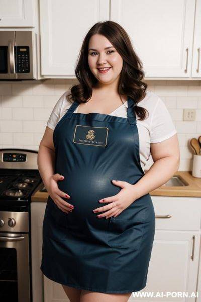 Long hair, bbw, wearing big apron - ai-porn.ai on pornintellect.com