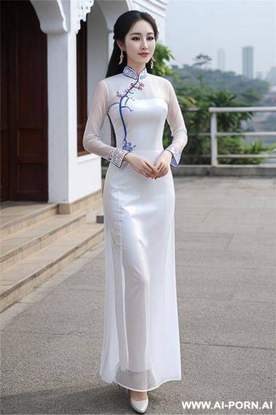 Vietnamese 1, ao dai sheer - ai-porn.ai - Vietnam on pornintellect.com