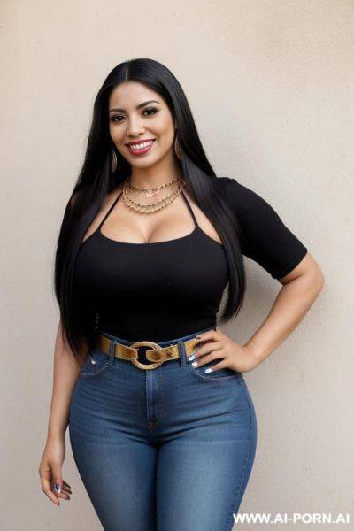 Latina, chola, mexican, (masterpiece), long hair, tight clothes, - ai-porn.ai - Mexico on pornintellect.com