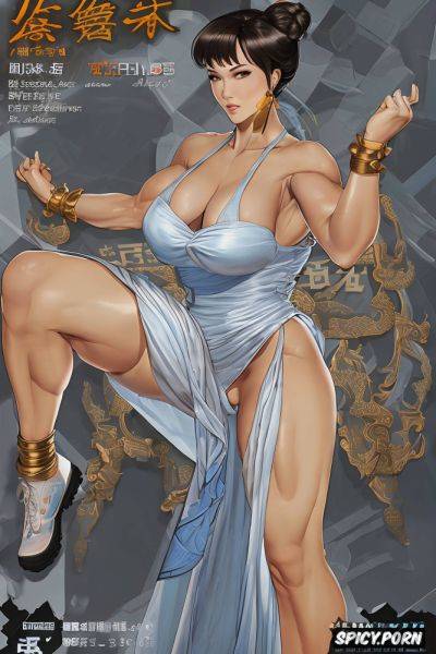 Beefy thighs, voluptuous, double white hair buns, brown hair - spicy.porn - Japan - China on pornintellect.com