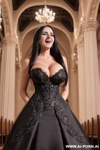 ((((douglas and regina)))) ((((couple portrait)))) ((((high quality picture)))) ((a woman with long straight black hair)) ((my faithful dream girlfriend)), ((((gigantic cleavage)))) - ai-porn.ai on pornintellect.com